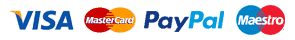 Accepted payment methods including Visa and Mastercard